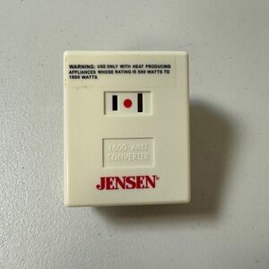 Jensen Power Converter 1600 Watt Capacity Heat Appliances Travel Business Trip